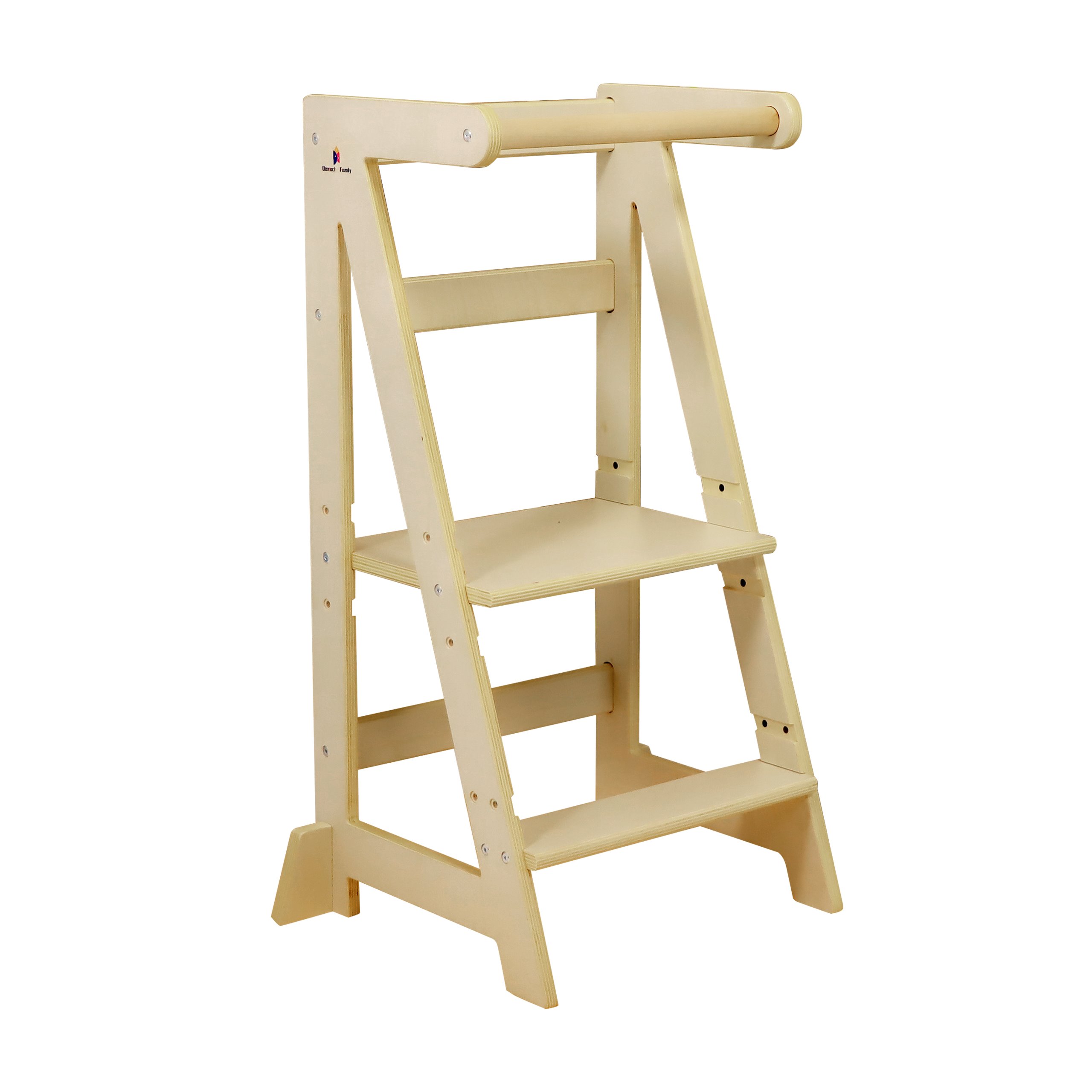 Damoch Family Premium EIFFEL Toddler Kitchen Step Stool - Toddler Counter Standing Tower Helper Stool | Height Adjustable Non-Toxic Eiffel Tower Design | CPSC/REACH/CPC Certified