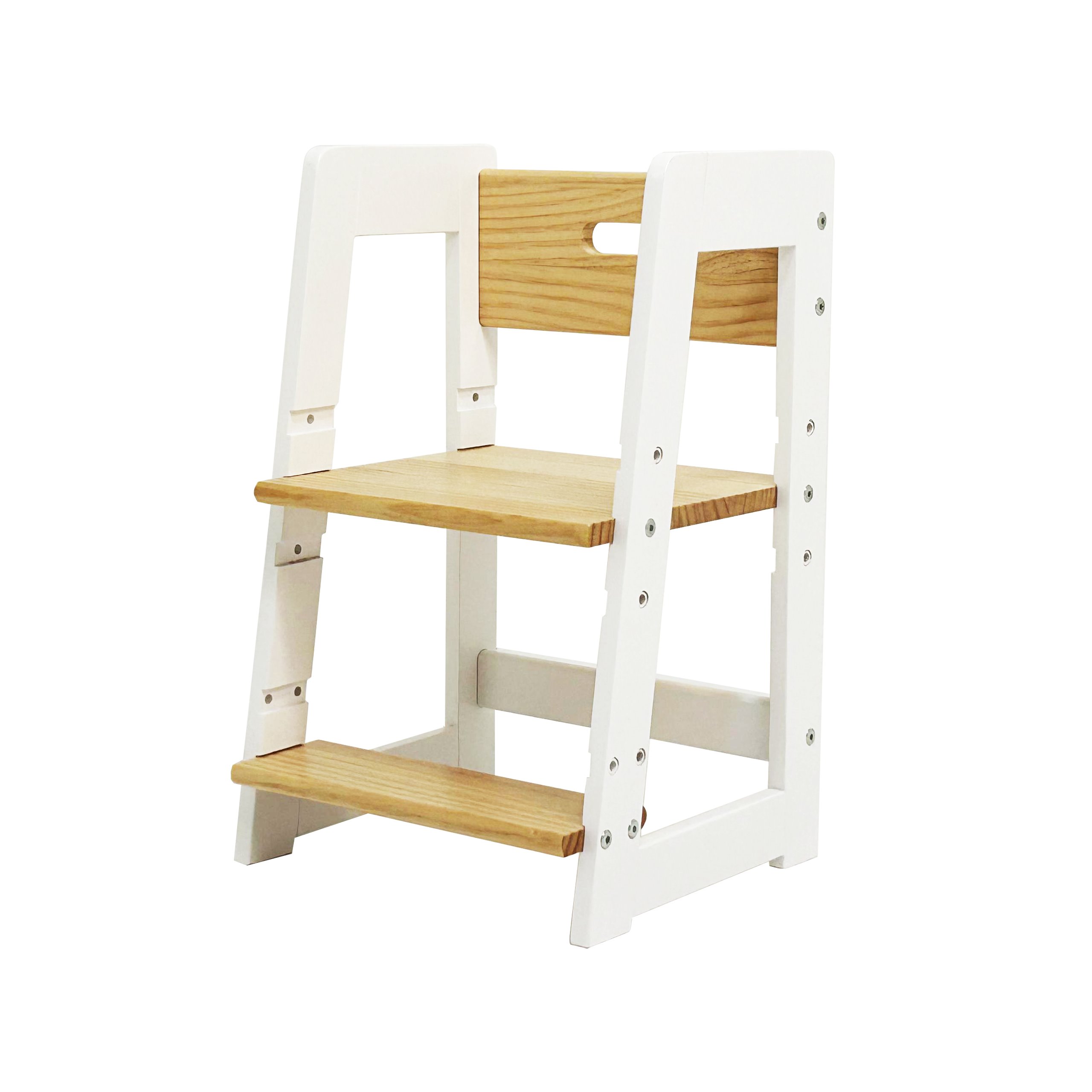 Damoch Family Toddler Kitchen Step Stool - Kids Counter Standing Stool | Multi-Functional Kids Helper - Weaning Chair, Nesting Chair & Portable Stool for Bathroom Training and Kitchen Learning