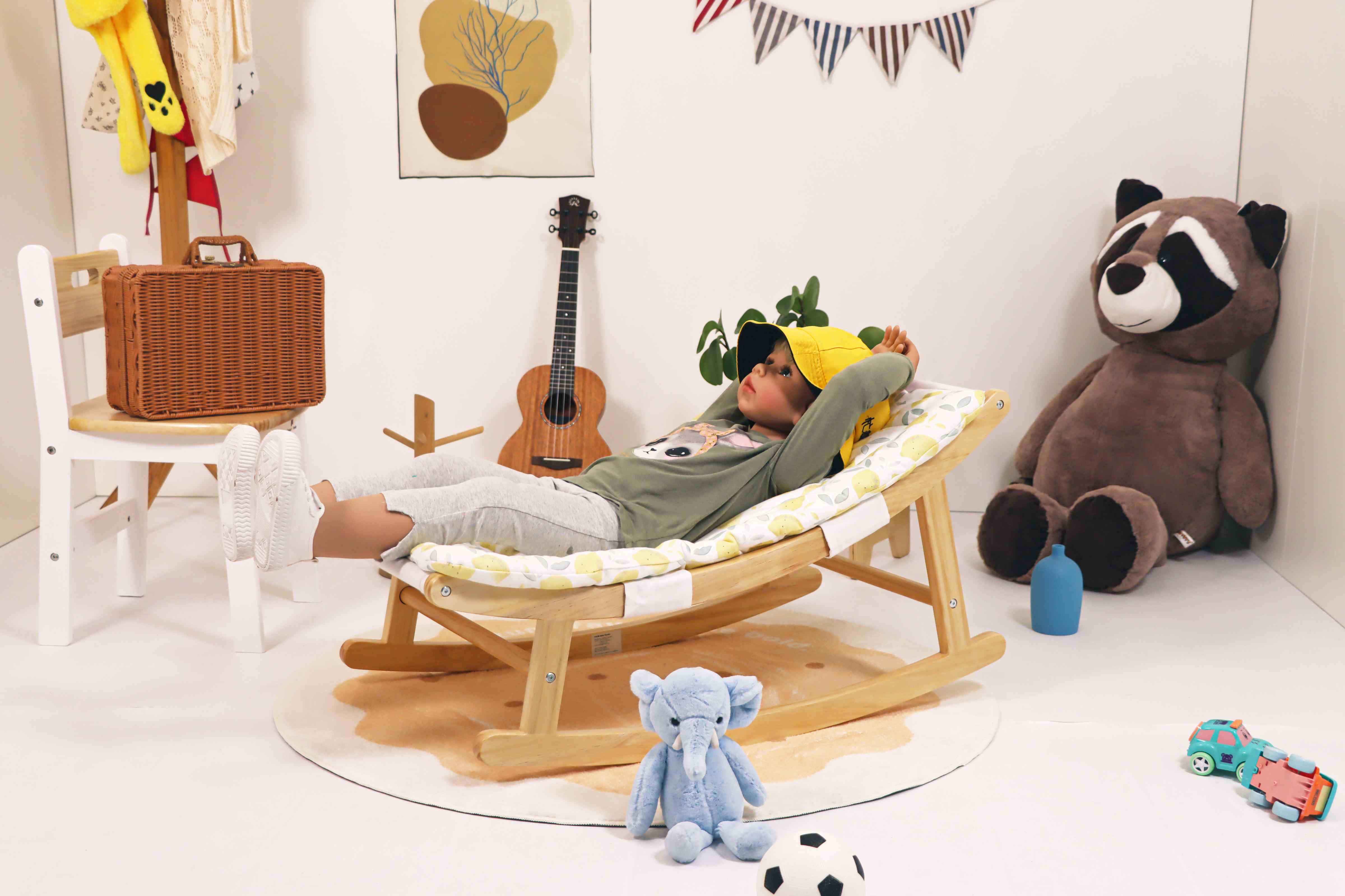 Baby Relax Helper - Gentle Rocker & Recliner for Infants to Toddlers ( 3 Months to 3 Years), Soothing Baby Lounger with 100lbs Weight Limit, Relaxing Non-Electric Bouncer for Calm Naps