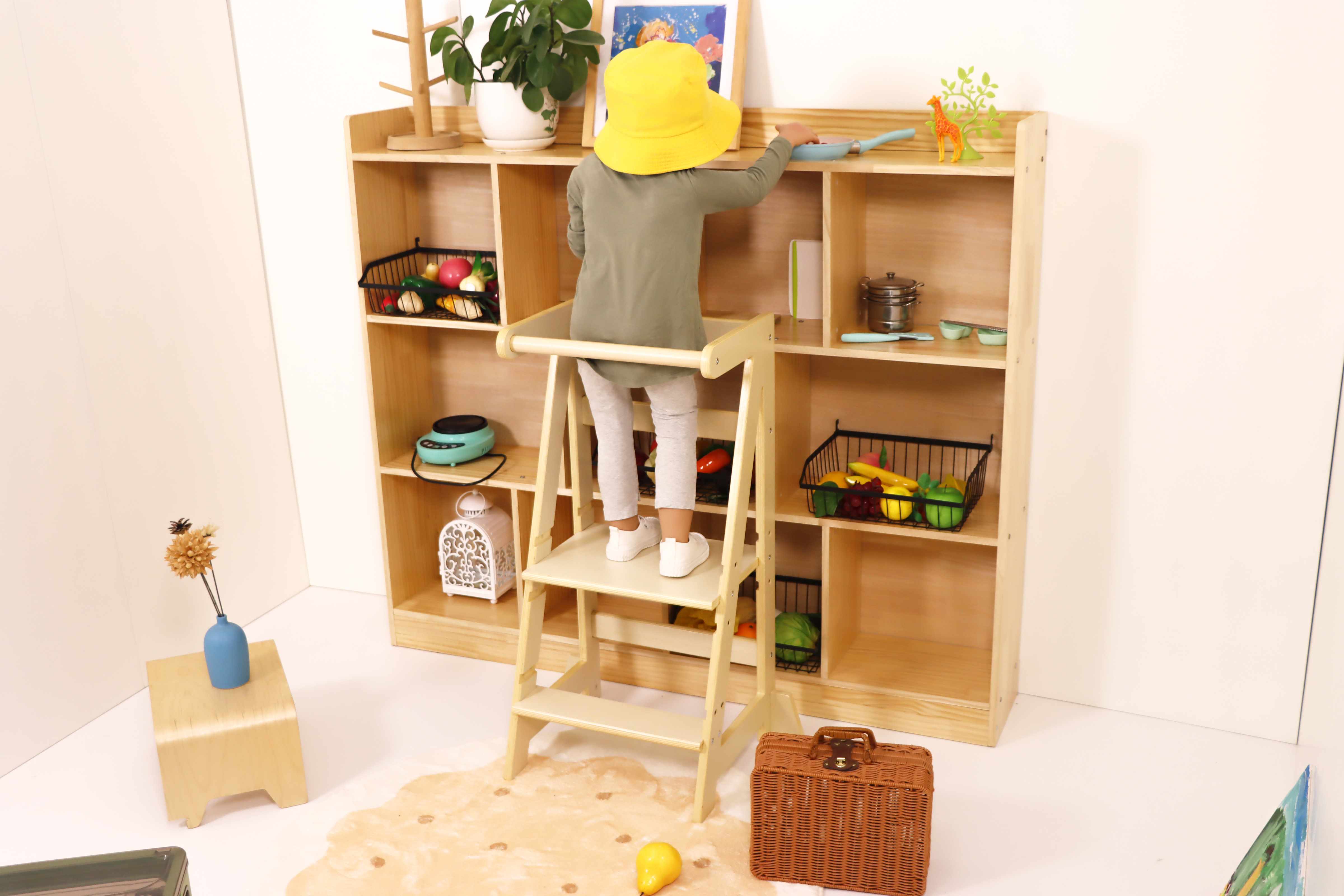 EIFFEL?TOWER?-?Toddler?Kitchen?Step?Stool?and?Kids?Kitchen?Tower?-?REACH?Certified?Standing?Tower?and?Counter?Helper?for?Child?Safe?Participation?in?Home?Activities